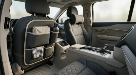 Accessoires automobiles organisés pour améliorer le confort des trajets en voiture