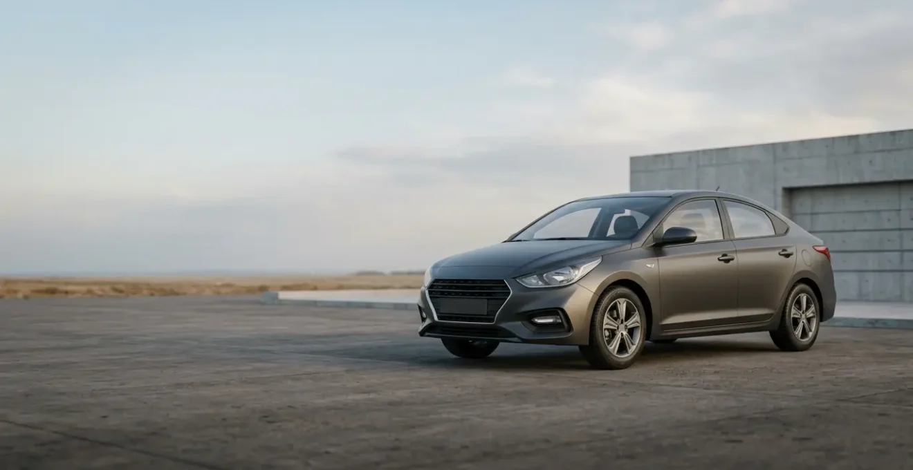 Conducteur comparant des options d'assurance automobile face à une voiture