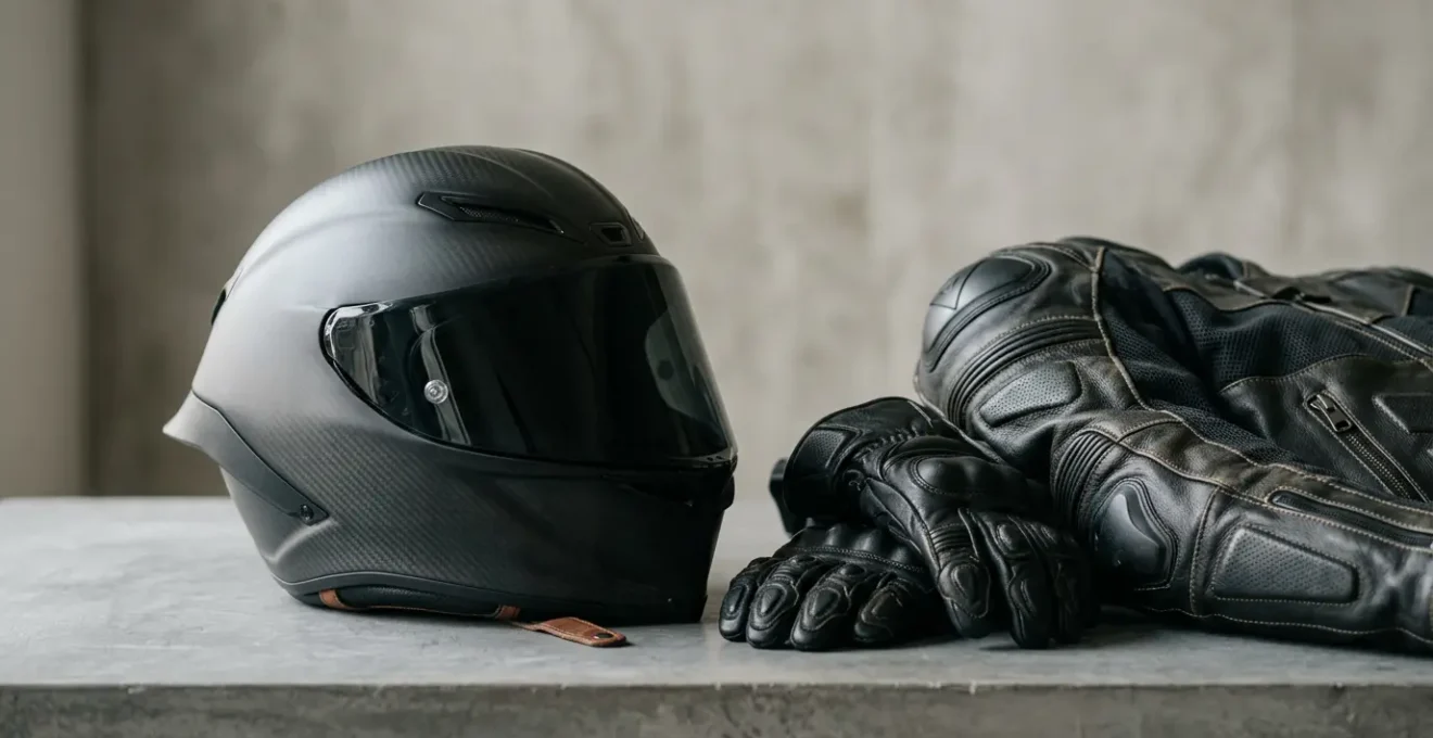 Casque de moto moderne haute protection avec équipements de sécurité pour motard