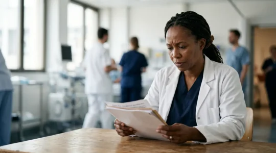 Personne en urgence médicale à l'étranger recevant assistance professionnelle