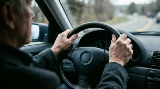 Conducteur au volant adoptant une conduite responsable pour retrouver son bonus apres accident