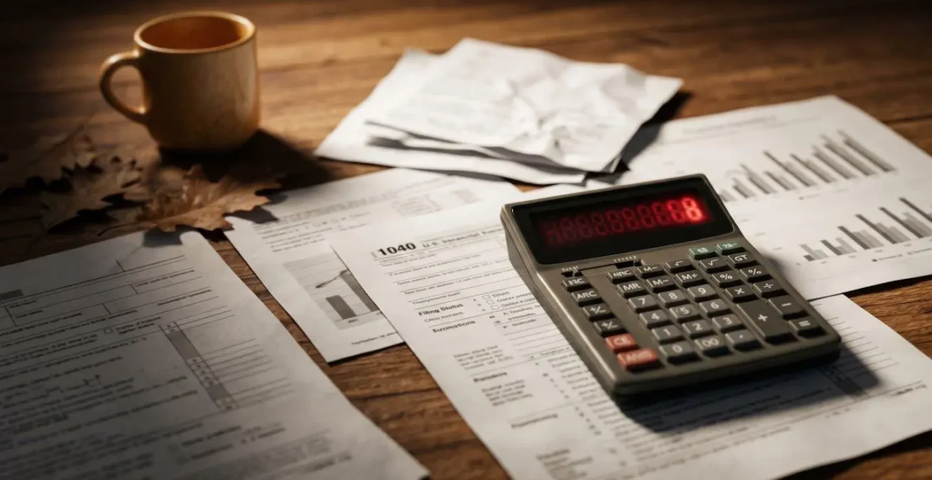 Documents d'assurance moto avec calculatrice illustrant les économies de l'hivernage