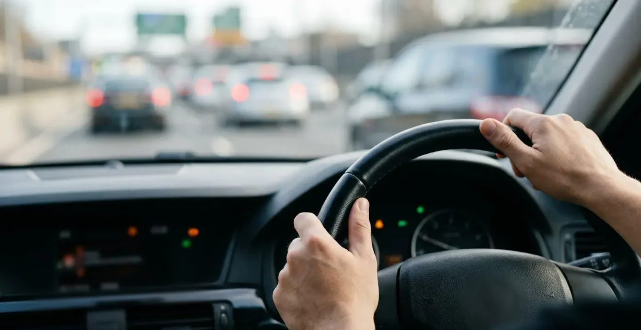 Conducteur pratiquant l'anticipation en circulation fluide pour optimiser la consommation de carburant